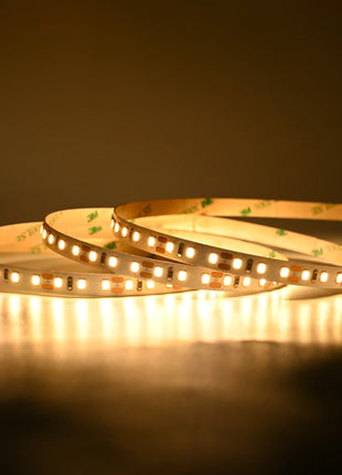 LED Strip - Warm White (3000K) - 120 LEDs/meter - 12V - 5 meter (16.4 feet) - IP20