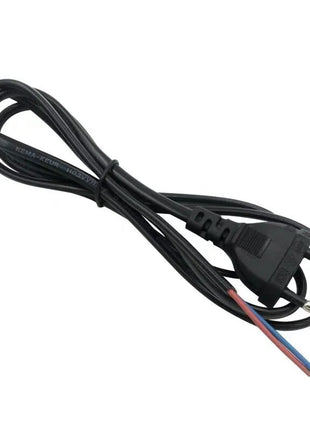 Power Cable - EU - 220V - 2 Conductor Wire - 1,5m - Black